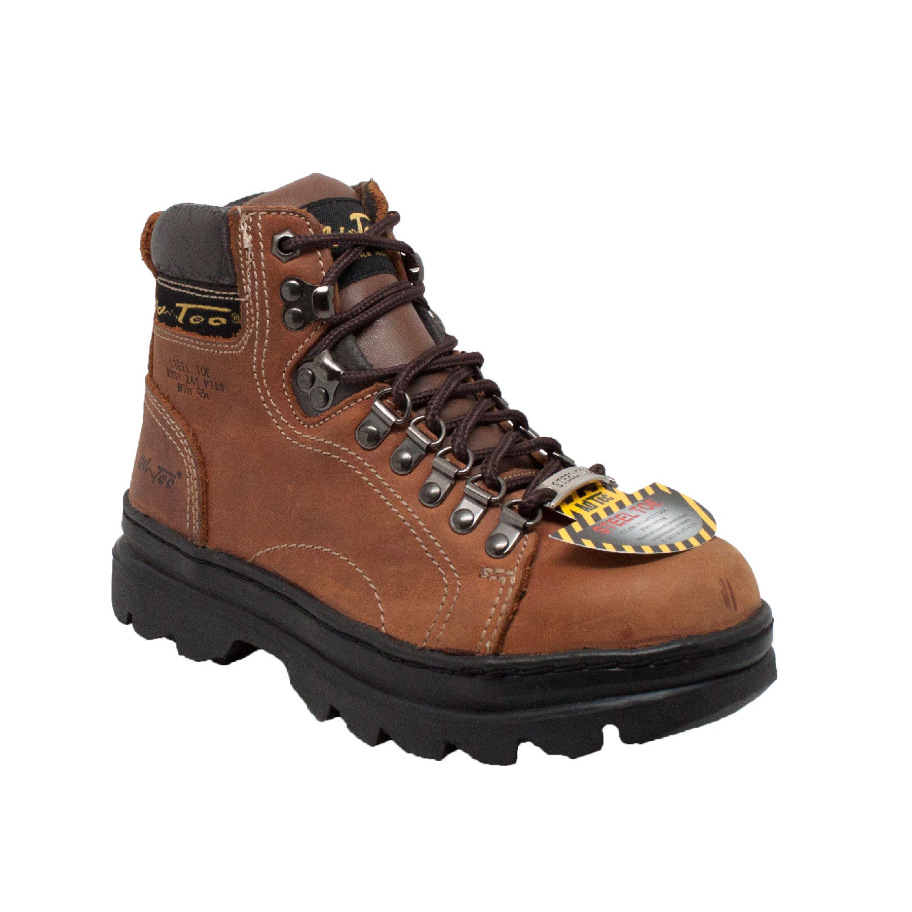 New AdTec Footwear Women\'s 7.5 Leather Waterproof Composite Toe Work Boot Brown AdTec Women main image 3
