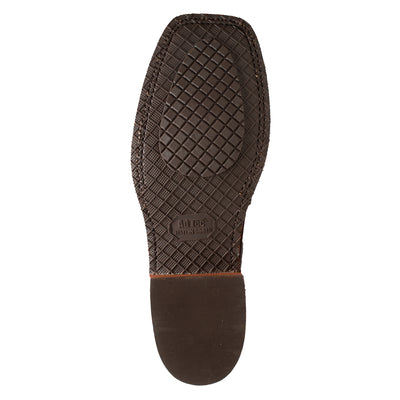 Men's 11" Western Square Toe Brown - 9828 - Shop Genuine Leather men & women's boots online | AdTecFootWear