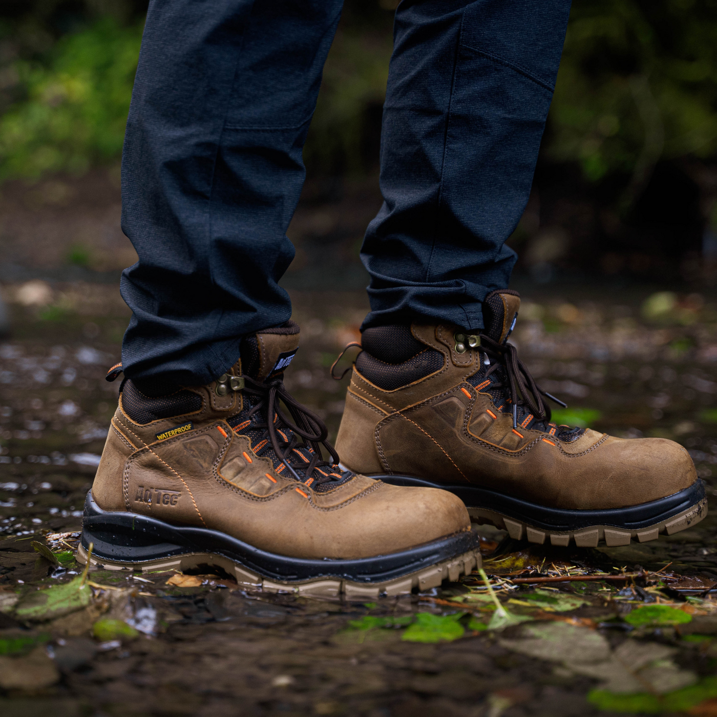 Men 6" Waterproof Composite Toe Work Hiker Brown - 9899 - Shop Genuine Leather men & women's boots online | AdTecFootWear