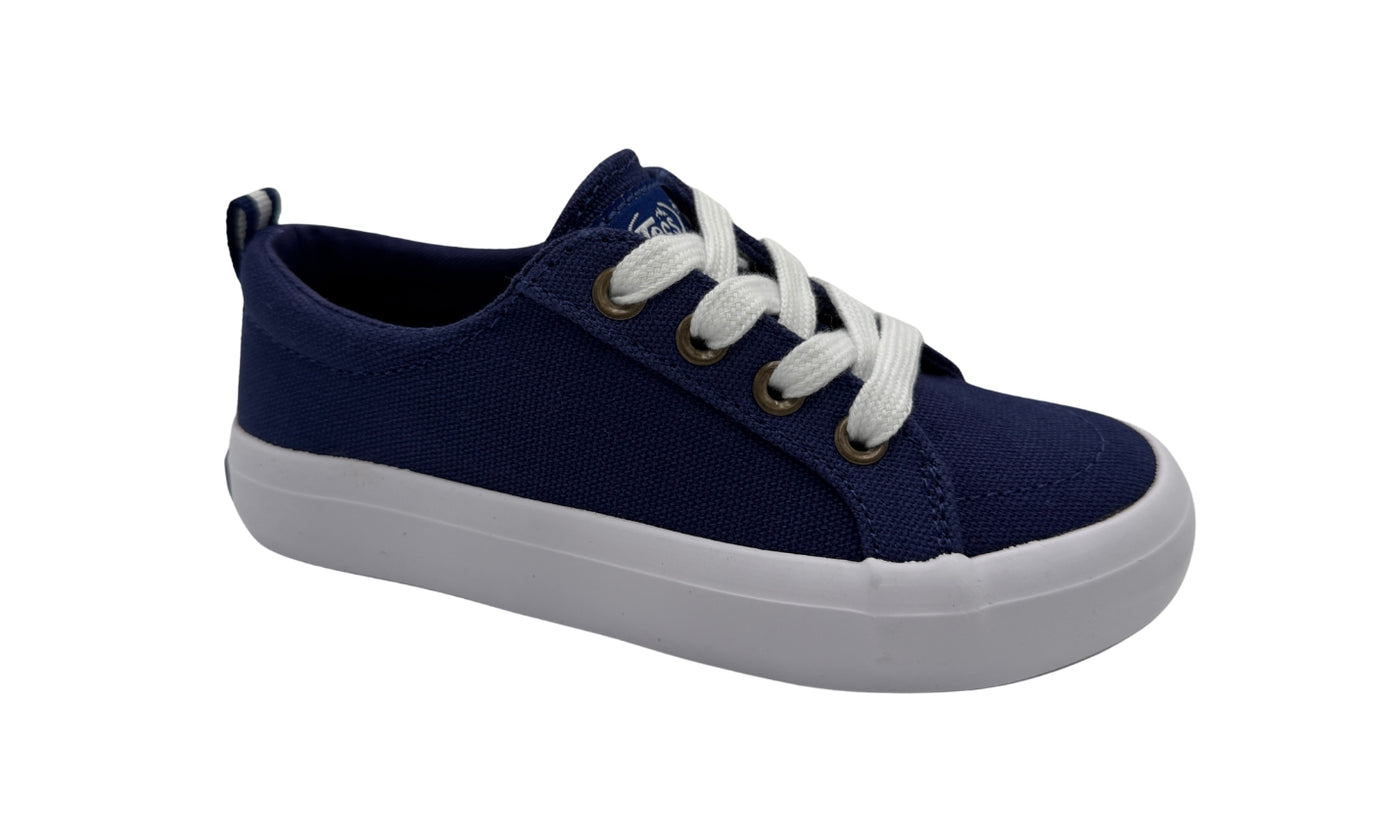 6772NV- TECS: Kids Canvas Sneakers (slip-on)