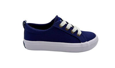 6772NV- TECS: Kids Canvas Sneakers (slip-on)