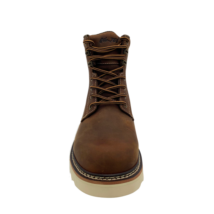 AdTec Men’s 10.5 M Brown Leather Moc Toe Work Boots EH Wedge Sole 9181- Apex: Men main image 3