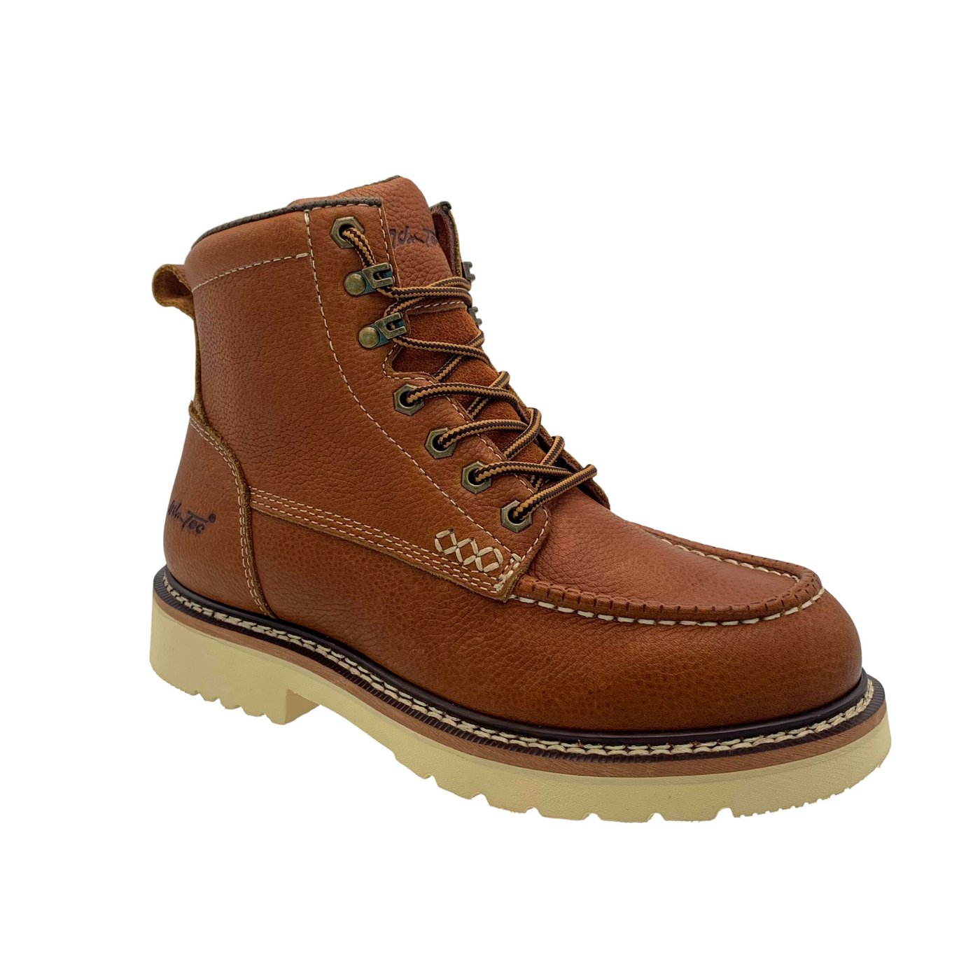 Apex: Men's 6" Moc Toe - Saddle Tan [Composite Safety Toe] 9181