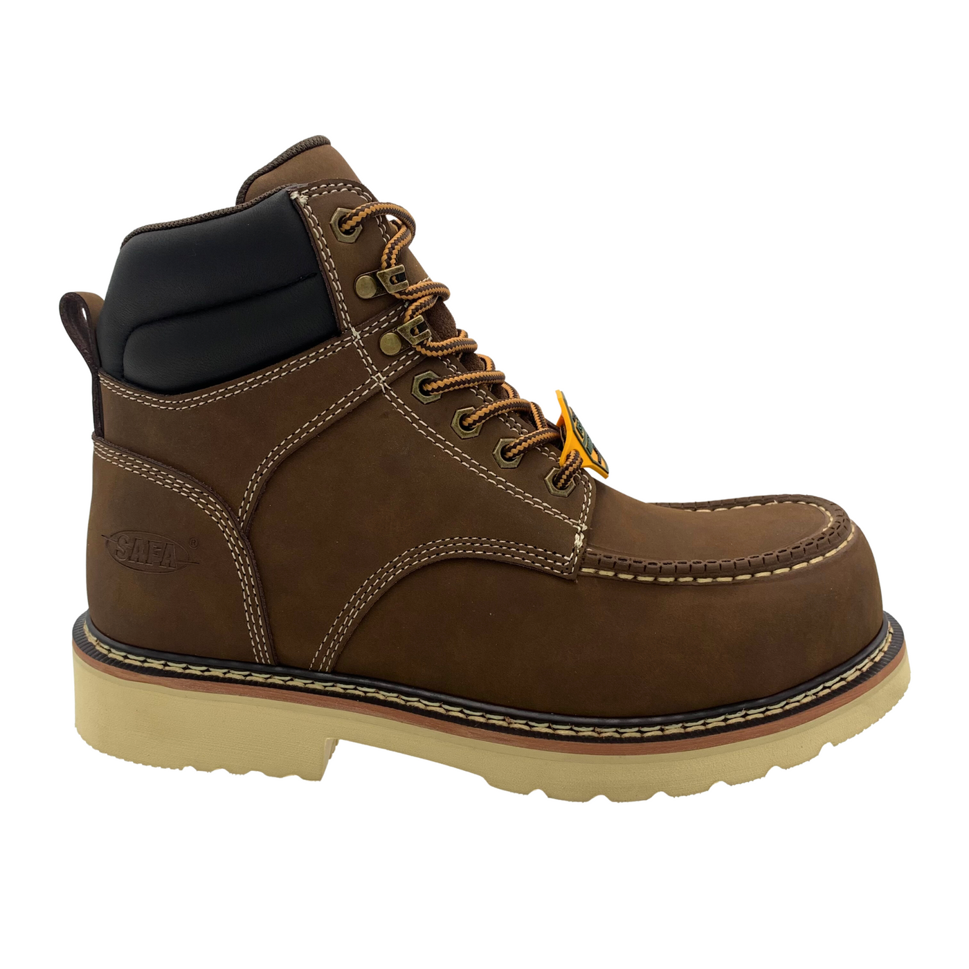 Men's SAFA 6" Work Boot w/ Composite Toe - Crazy Horse Brown