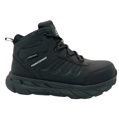 ULTRALIGHT: WOMEN'S 6" WORK BOOT: BLACK 8258PR [CARBON NANO SAFETY TOE, WATERPROOF, PUNCTURE RESISTANT, SLIP RESISTANT]