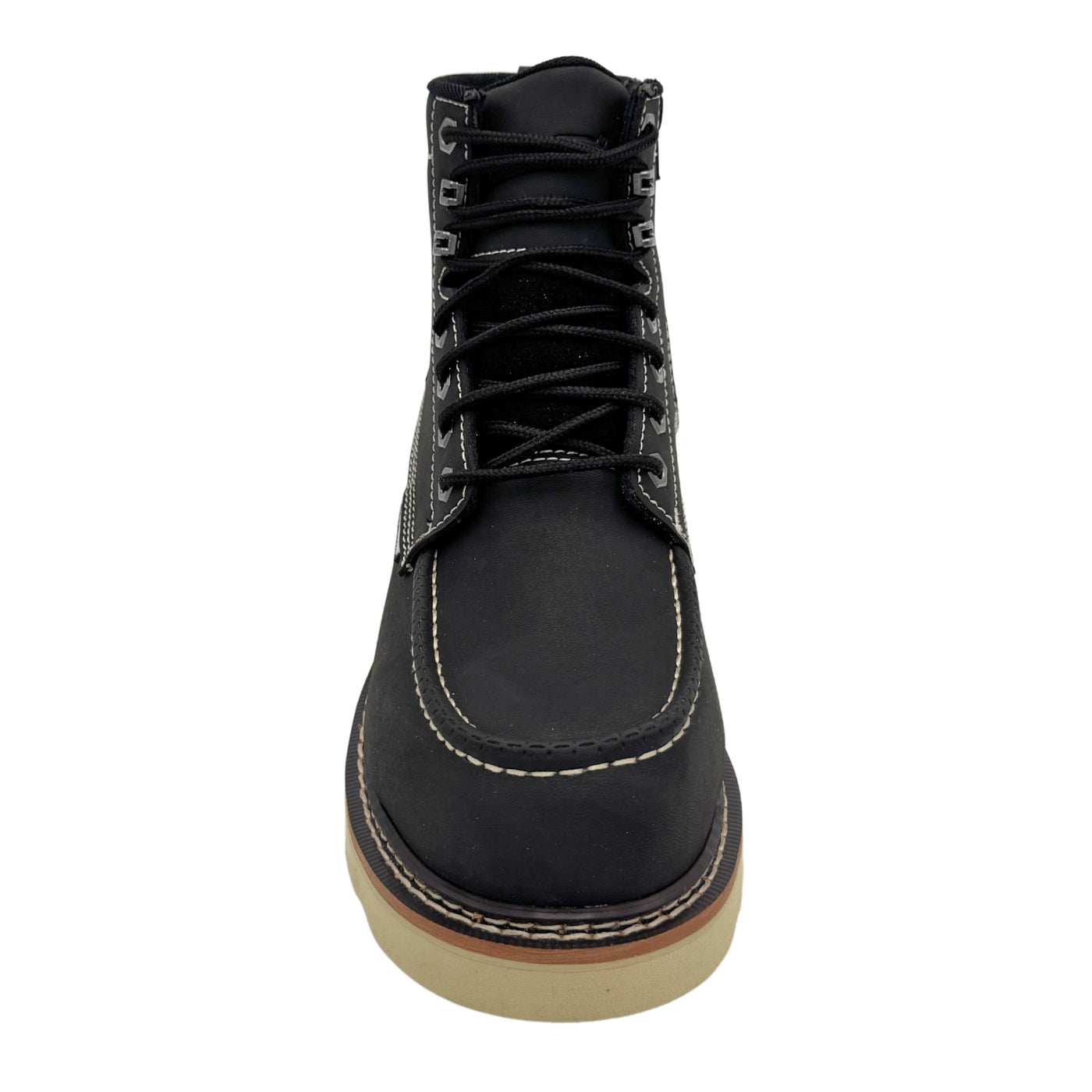 Speedster: Men's 6" Moc Toe: Black Leather - [Composite Toe | Waterproof | Puncture-Resistant | EH | Slip-Resistant] 9264