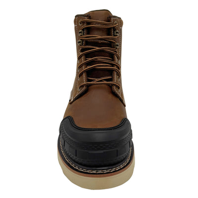 Guardian: Men’s 6" Rubber Toe Work Boot – Brown [Soft Toe | Puncture-Resistant | EH | Slip-Resistant] 9270