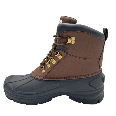 9882BR- Men's 6" Nylon Snow Boots - Brown