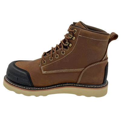 Guardian: Men’s 6" Rubber Toe Work Boot – Brown [Soft Toe | Puncture-Resistant | EH | Slip-Resistant] 9270