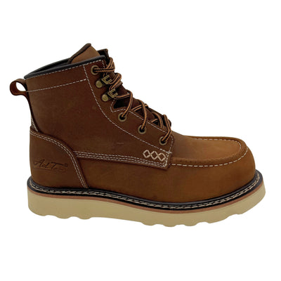 Legacy Pro: Women's 6" Moc Toe Work Boot: Whiskey Brown - [COMPOSITE SAFETY TOE]- 8146