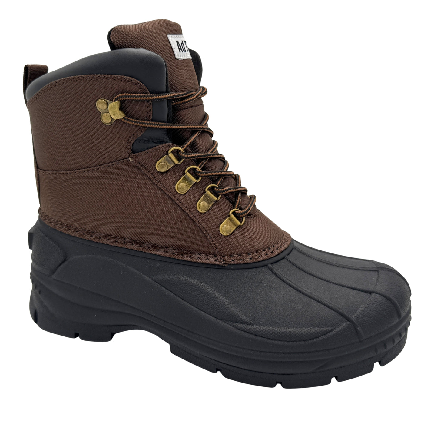 9882BR- Men's 6" Nylon Snow Boots - Brown