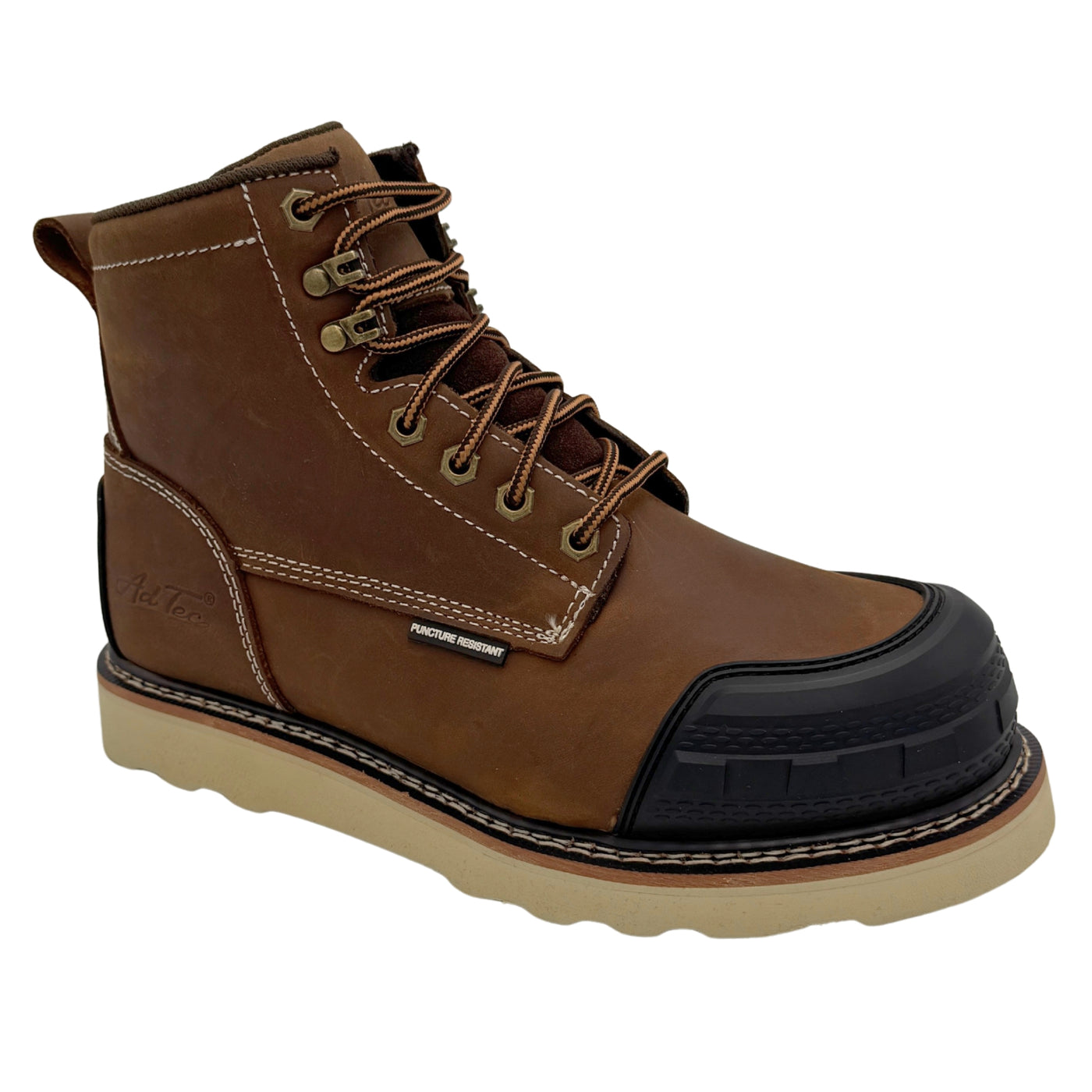 Guardian: Men’s 6" Rubber Toe Work Boot – Brown [Soft Toe | Puncture-Resistant | EH | Slip-Resistant] 9270