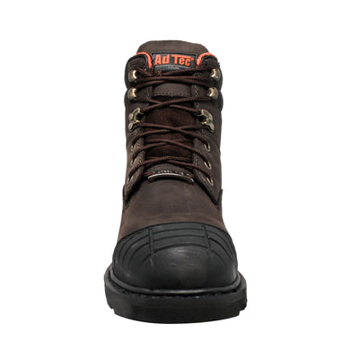 Men's 6" Brown Work Boot - 1018 - Shop Genuine Leather men & women's boots online | AdTecFootWear