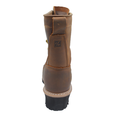 Men's 8" Composite Toe Waterproof Brown Logger - 1020 - Shop Genuine Leather men & women's boots online | AdTecFootWear