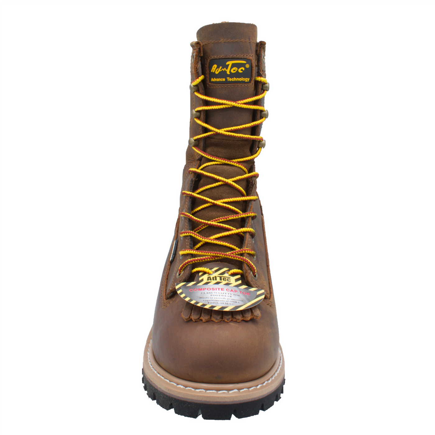 Men's 8" Composite Toe Waterproof Brown Logger - 1020 - Shop Genuine Leather men & women's boots online | AdTecFootWear
