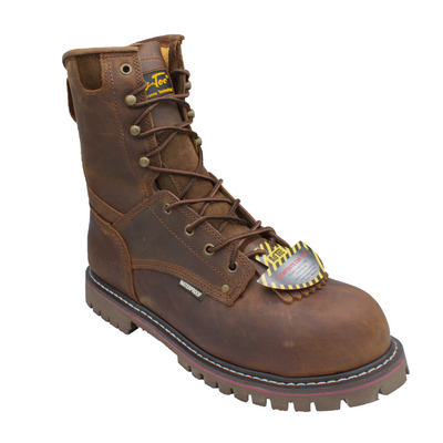 Men's 8" Crazy Horse Composite Toe Waterproof Super Logger - 1021 - Shop Genuine Leather men & women's boots online | AdTecFootWear