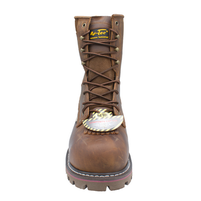 Men's 8" Crazy Horse Composite Toe Waterproof Super Logger - 1021 - Shop Genuine Leather men & women's boots online | AdTecFootWear