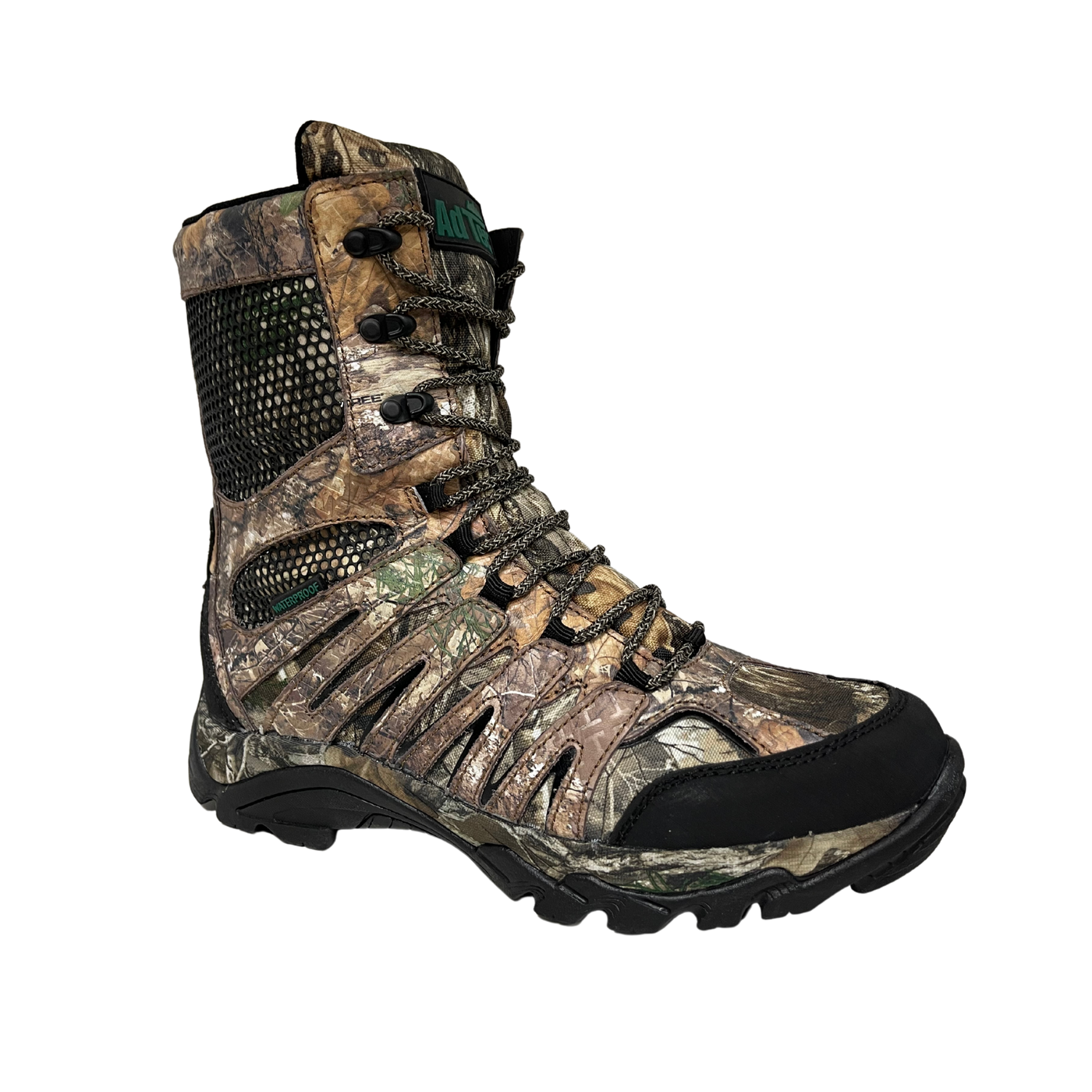 Men's 8" Waterproof Side Zipper Brown Hunting Boot - 1023 - Shop Genuine Leather men & women's boots online | AdTecFootWear