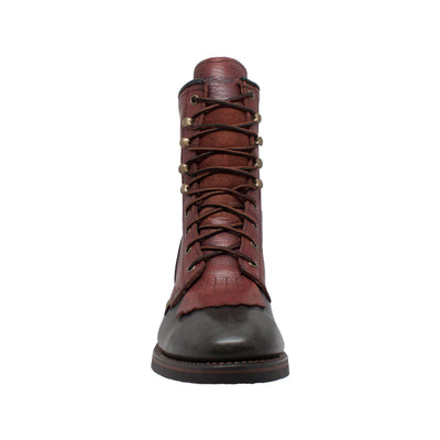 Men's 9" Chestnut/Black Packer - 1179 - Shop Genuine Leather men & women's boots online | AdTecFootWear