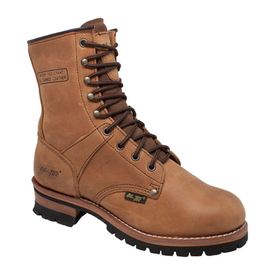 Men's 9" Brown Logger - 1427 - Shop Genuine Leather men & women's boots online | AdTecFootWear