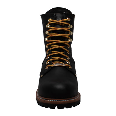 Men's 9" Waterproof Logger Black - 1439WP - Shop Genuine Leather men & women's boots online | AdTecFootWear