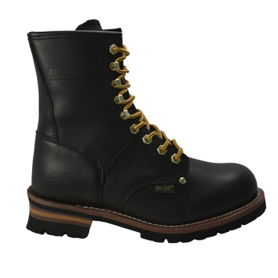 Men's 9" Logger Black - 1439 - Shop Genuine Leather men & women's boots online | AdTecFootWear