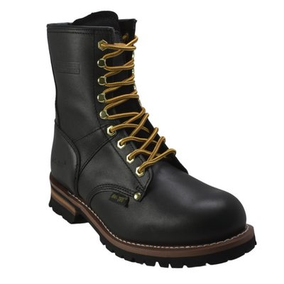 Men's 9" Logger Black - 1439 - Shop Genuine Leather men & women's boots online | AdTecFootWear