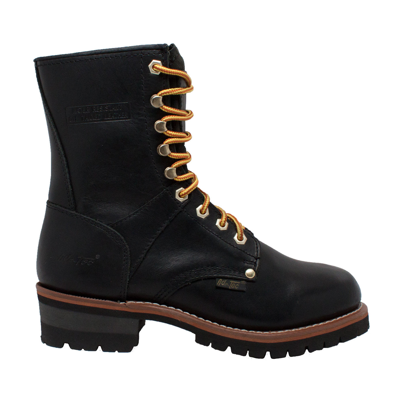 Men's 9" Steel Toe Logger Black - 1428 - Shop Genuine Leather men & women's boots online | AdTecFootWear