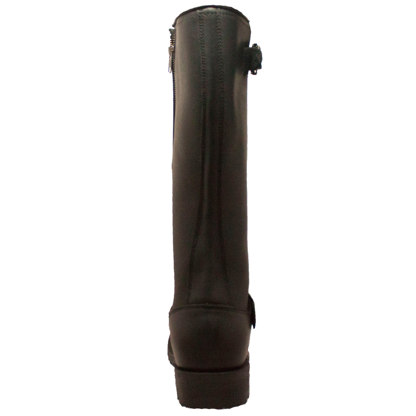 Men's 16" Black Engineer Zipper Biker Boot - 1443Zipper - Shop Genuine Leather men & women's boots online | AdTecFootWear