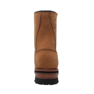 Men's 9" Brown Waterproof Steel Toe Logger - 1740WP - Shop Genuine Leather men & women's boots online | AdTecFootWear