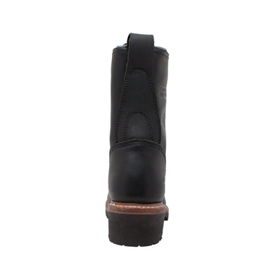 Men's 10" Black Fireman Logger - 1964 - Shop Genuine Leather men & women's boots online | AdTecFootWear