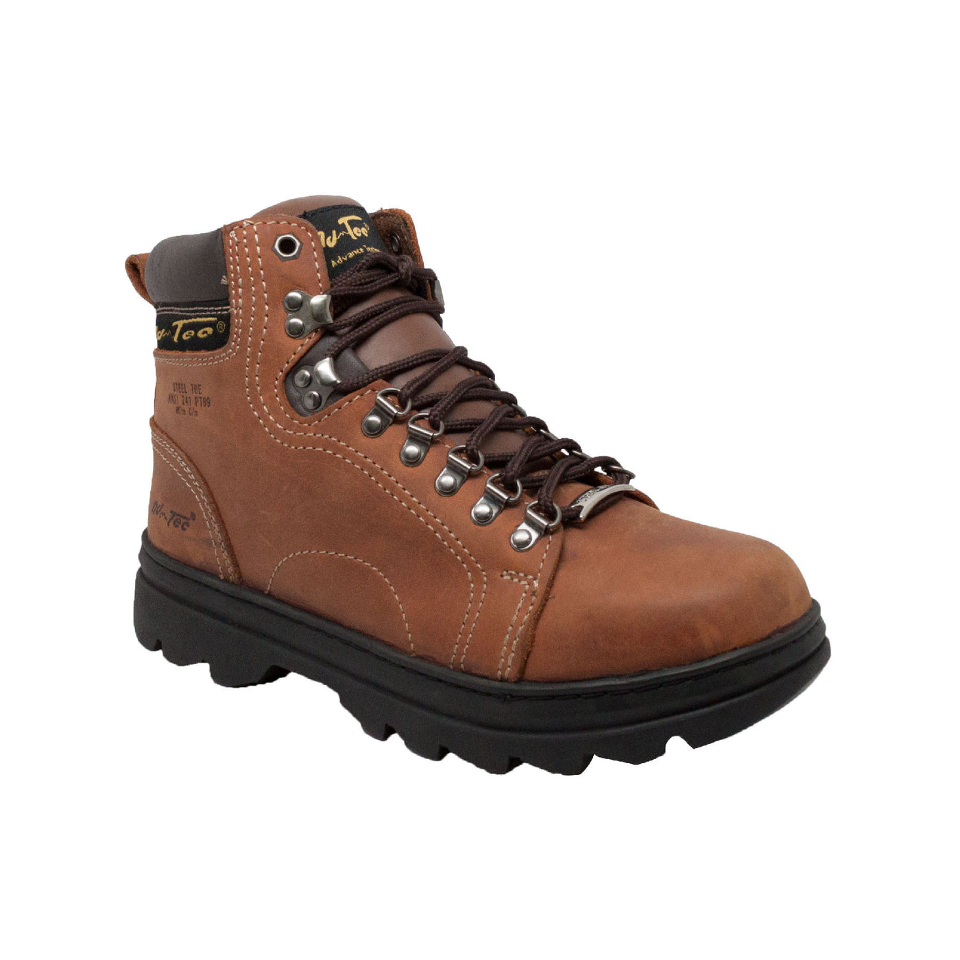 Men's 6" Brown Steel Toe Hiker - 1977 - Shop Genuine Leather men & women's boots online | AdTecFootWear