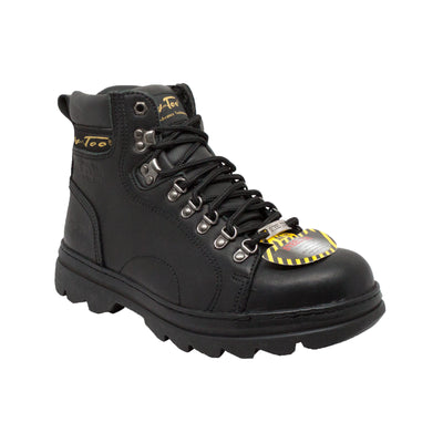 Men's 6" Black Steel Toe Hiker - 1980 - Shop Genuine Leather men & women's boots online | AdTecFootWear