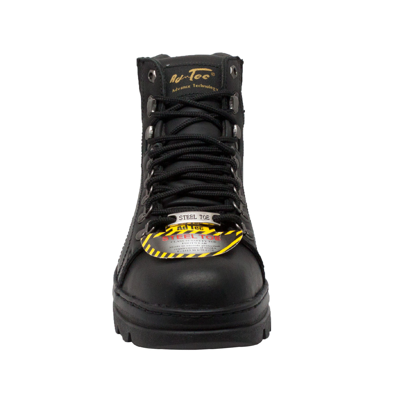 Men's 6" Black Steel Toe Hiker - 1980 - Shop Genuine Leather men & women's boots online | AdTecFootWear