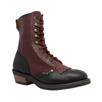 Women's 8" Black/Dark Cherry Packer - 2179 - Shop Genuine Leather men & women's boots online | AdTecFootWear