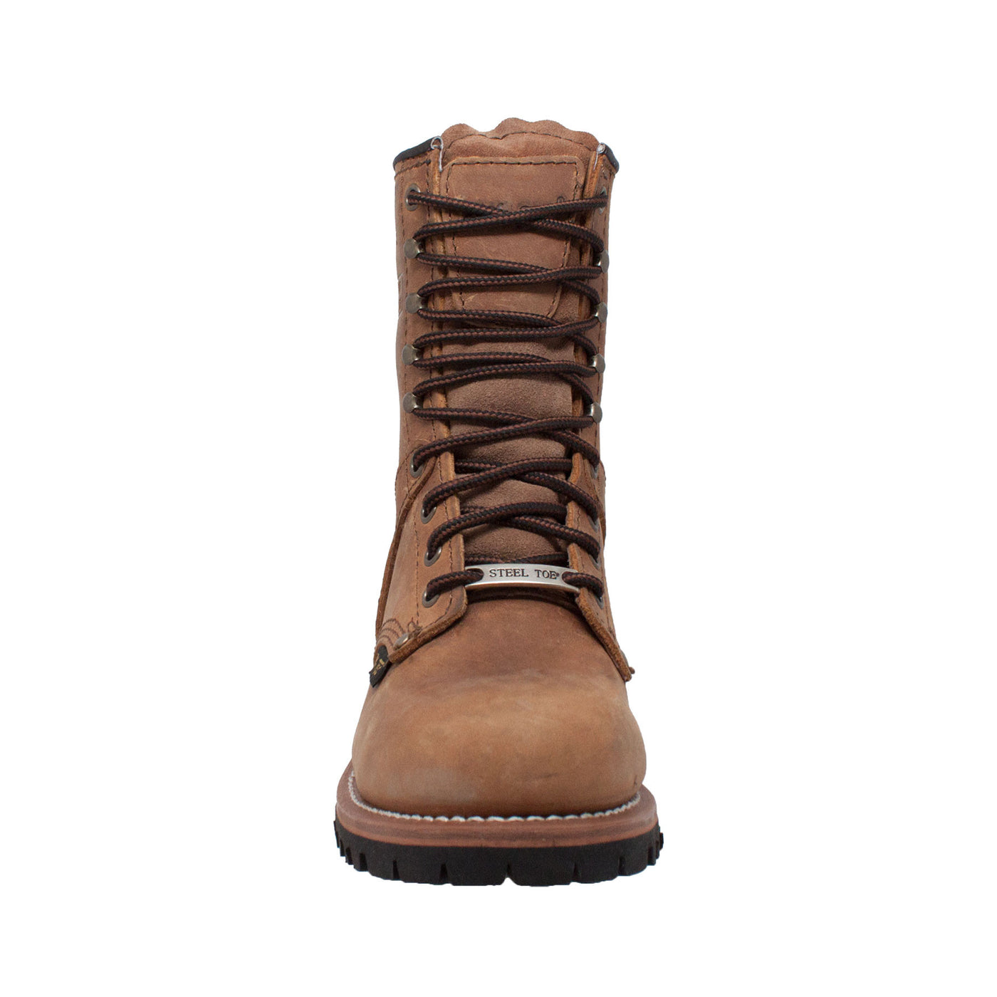 Women's 9" Brown Steel Toe Logger - 2426 - Shop Genuine Leather men & women's boots online | AdTecFootWear