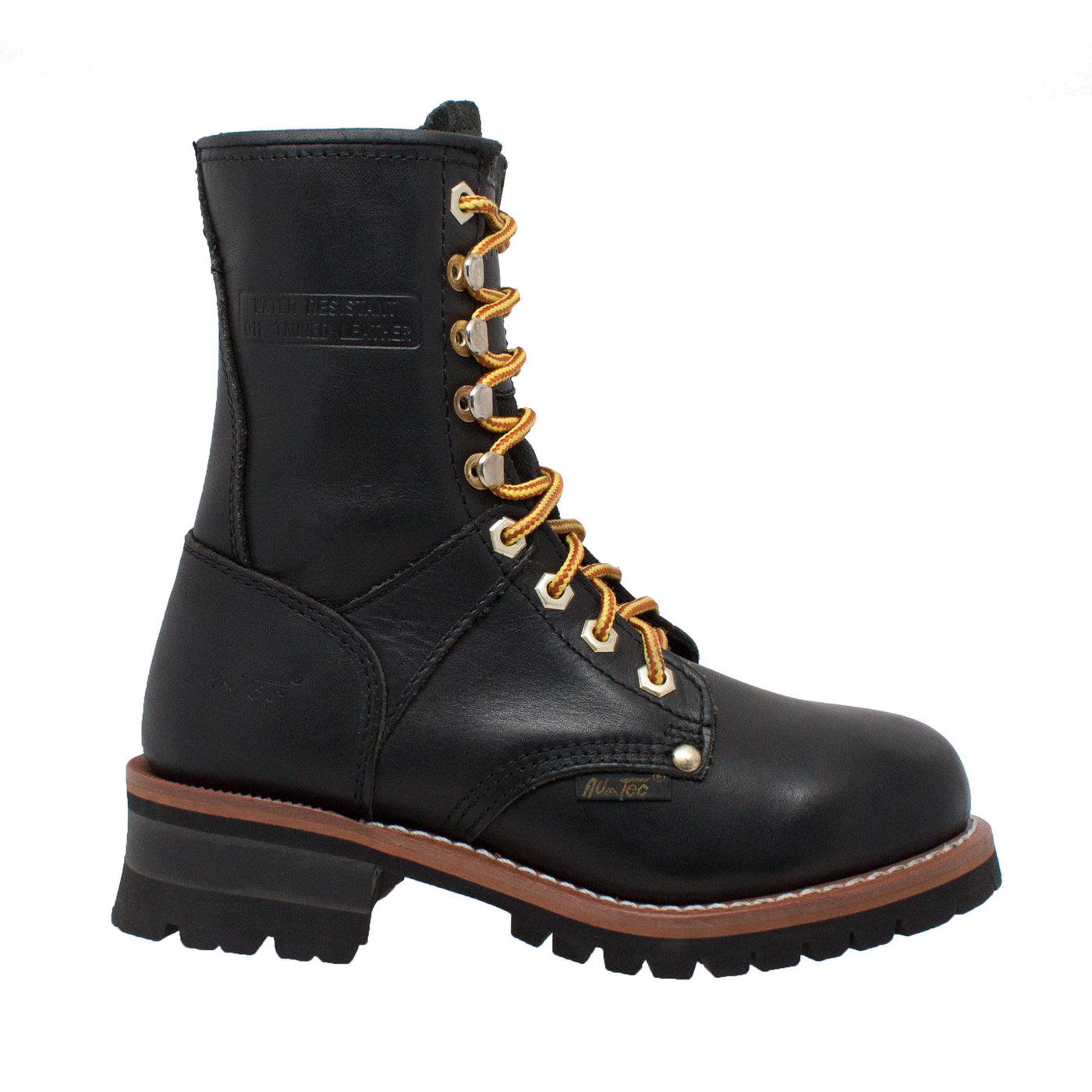 Women's 9" Logger Black - 2439 - Shop Genuine Leather men & women's boots online | AdTecFootWear