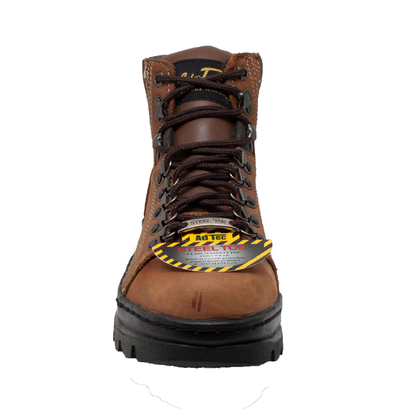 Women's 6" Steel Toe Work Boot Brown - 2977 - Shop Genuine Leather men & women's boots online | AdTecFootWear