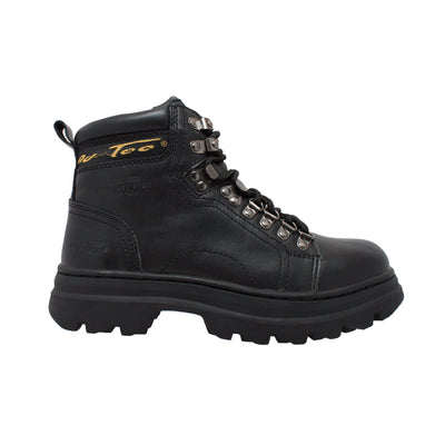 Women's 6" Steel Toe Work Boot Black - 2980 - Shop Genuine Leather men & women's boots online | AdTecFootWear