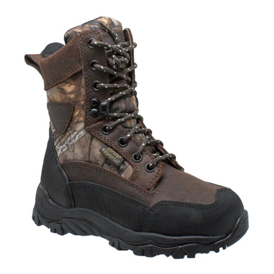 Children's 8" Camo Dark Brown - 4648 - Shop Genuine Leather men & women's boots online | AdTecFootWear