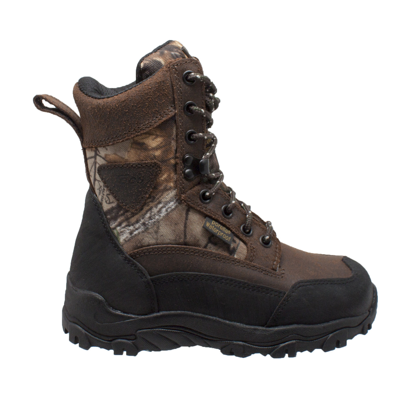 Children's 8" Camo Dark Brown - 4648 - Shop Genuine Leather men & women's boots online | AdTecFootWear