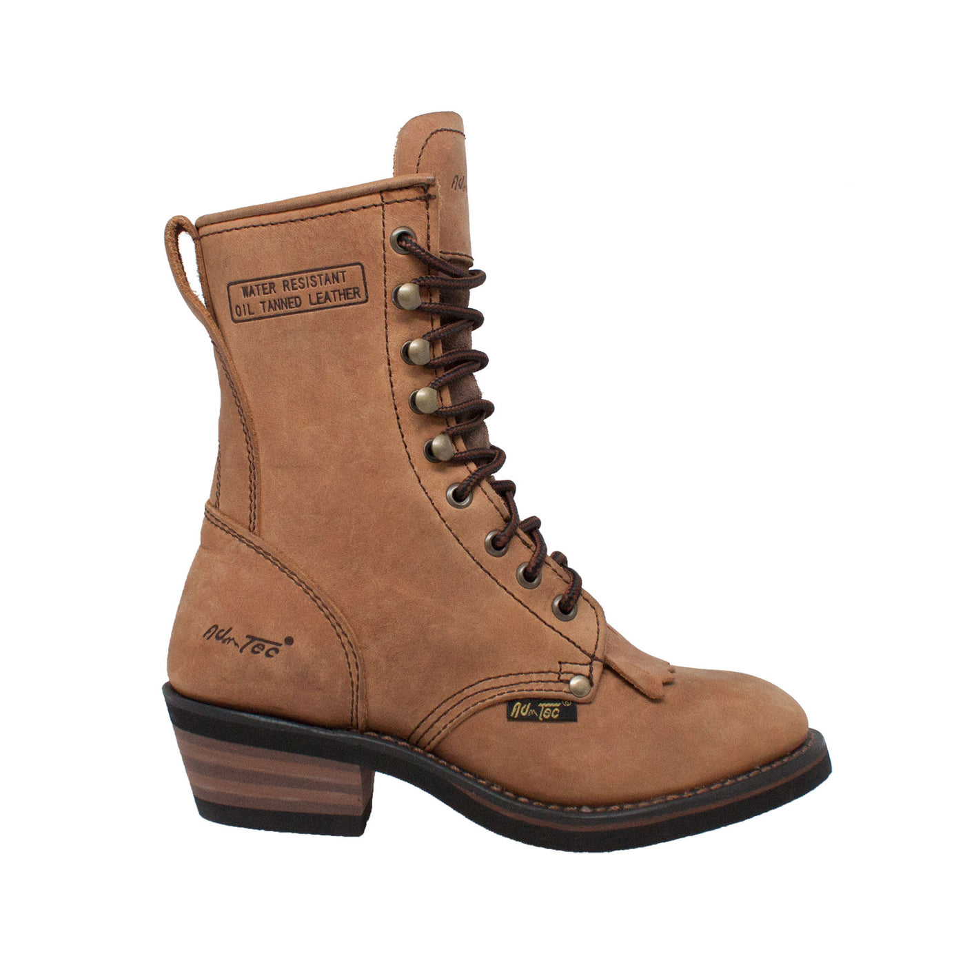 Women's 8" Packer Tan - 8224 - Shop Genuine Leather men & women's boots online | AdTecFootWear