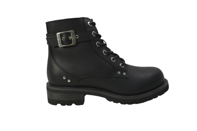 Women's 7" Biker Boot Black - 8647L - Shop Genuine Leather men & women's boots online | AdTecFootWear
