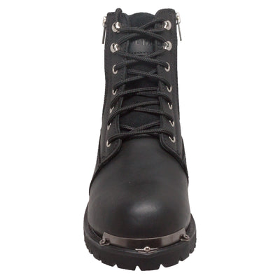 Womens 6' Reflective Double Zipper Biker Boot - 8787 - Shop Genuine Leather men & women's boots online | AdTecFootWear