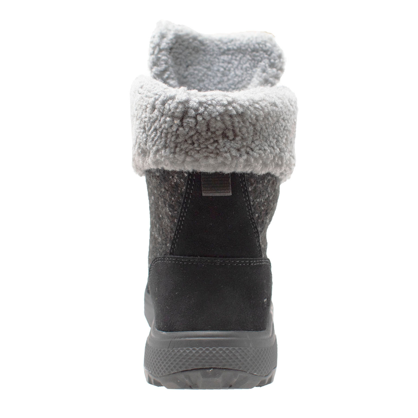 Women's Black Microfleece Lace Winter Boot - Shop Genuine Leather men & women's boots online | AdTecFootWear