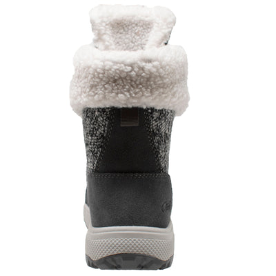 Women's Grey Microfleece Lace Winter Boot - Shop Genuine Leather men & women's boots online | AdTecFootWear