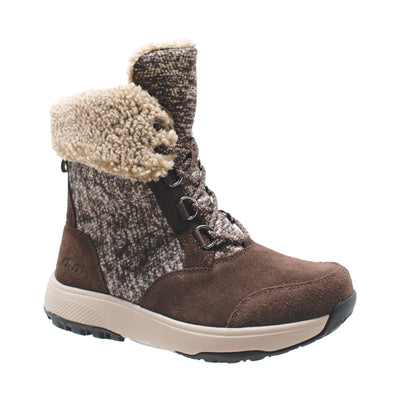 Women's Brown Microfleece Lace Winter Boot - Shop Genuine Leather men & women's boots online | AdTecFootWear
