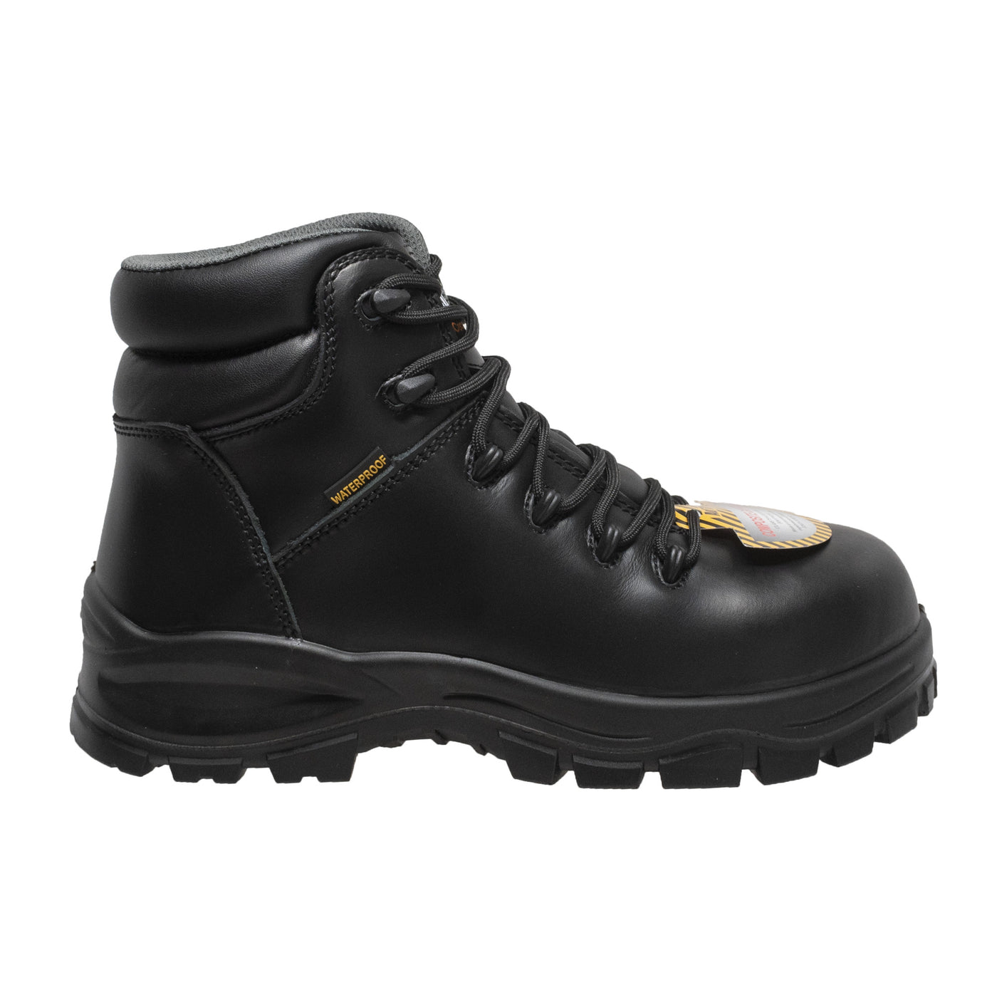 Women's 6" Black Waterproof Cap Toe Work Boot - 8903-BK - Shop Genuine Leather men & women's boots online | AdTecFootWear