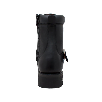 Men's 8" Zipper Lace Black - 9146 - Shop Genuine Leather men & women's boots online | AdTecFootWear
