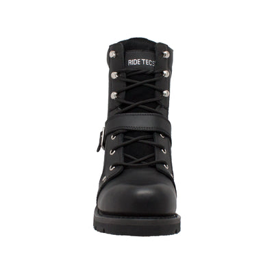 Men's 8" Zipper Lace Black - 9146 - Shop Genuine Leather men & women's boots online | AdTecFootWear